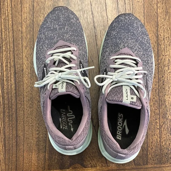 Brooks Women's Launch 6 Sparkle Green Running Shoes Sz 9.5 - Picture 6 of 7